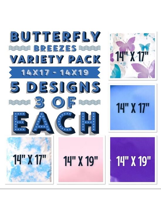 Mailers And More Other - 15 qty Butterfly Breezes Variety Bundle 14X17 & 14X19 Poly Mailers PRICE IS FIRM